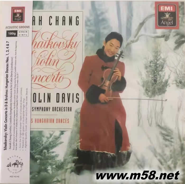 VIOLIN CONCERTO IN D, etc 柴可夫斯基:D大調小提琴協奏曲;布拉姆斯:匈牙利舞曲 黑膠專輯正面圖片