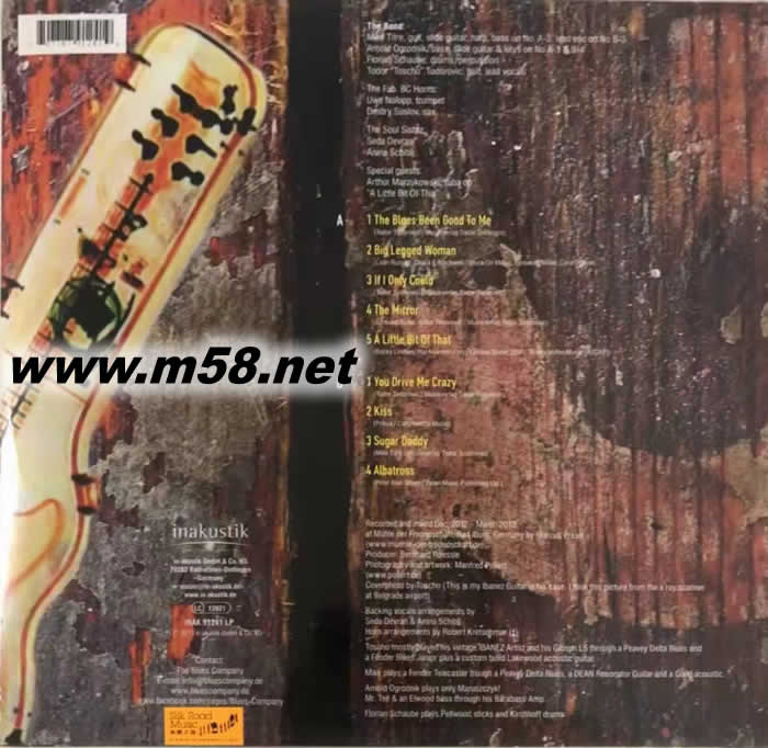 Blues Company X-Ray Blues 藍(lán)調(diào)公司 X-射線顯示下的藍(lán)調(diào) 黑膠專(zhuān)輯背面圖片