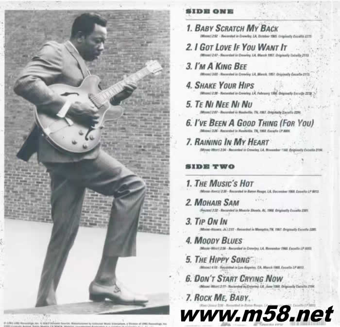 爵士吉他與口琴家 The Original King Bee (The Best Of Slim Harpo) 黑膠專輯背面圖片