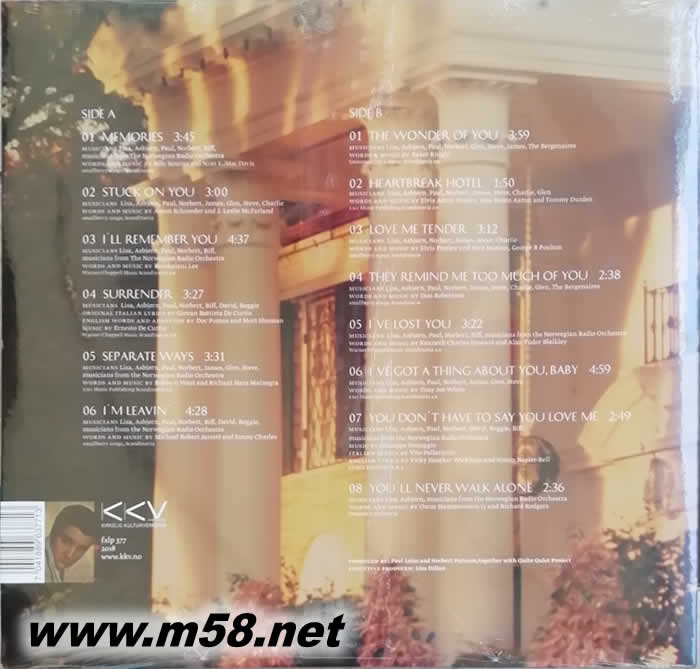 挪威女神 The Quite Quiet Way LOVE ME TENDER 超靚聲傳奇 黑膠專輯背面圖片