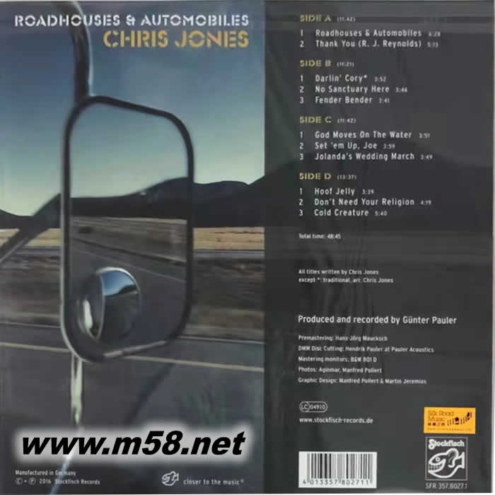 輪子上的家 Roadhouses & Automobiles 45轉 雙黑膠專輯背面圖片