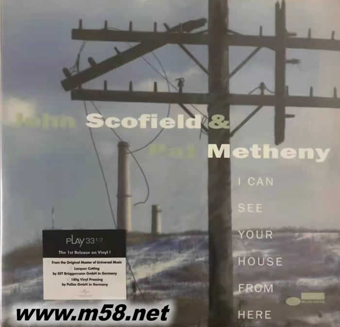 從這我可以看見你的屋子 I CAN SEE YOUR HOUSE FROM HERE 兩位爵士吉它大師 黑膠專輯正面圖片