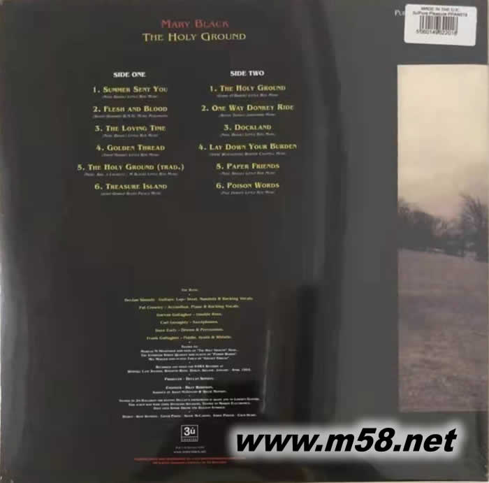 圣地 THE HOLY GROUND 黑膠專輯背面圖片