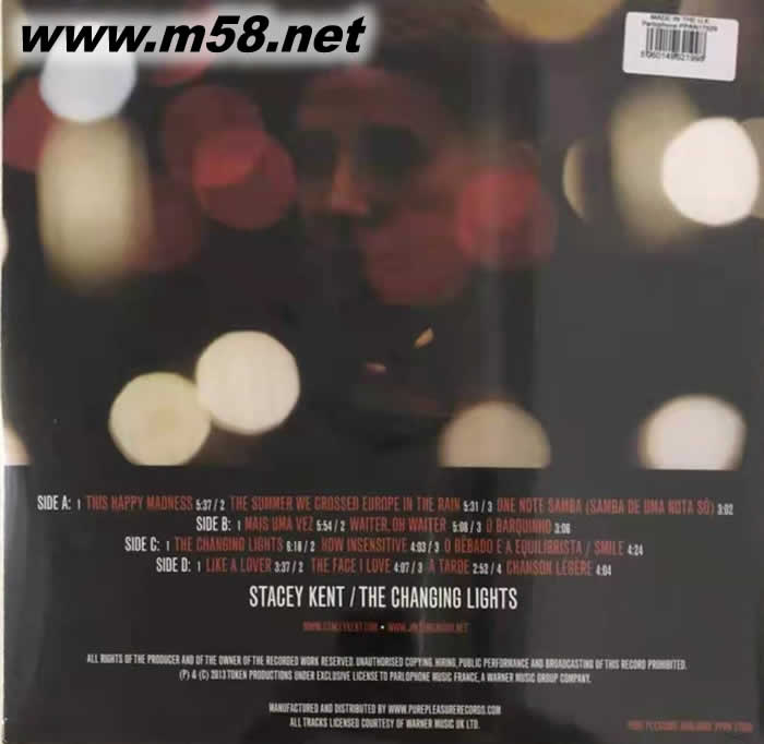 五光十色 THE CHANGING LIGHTS 黑膠限量版專輯背面圖片