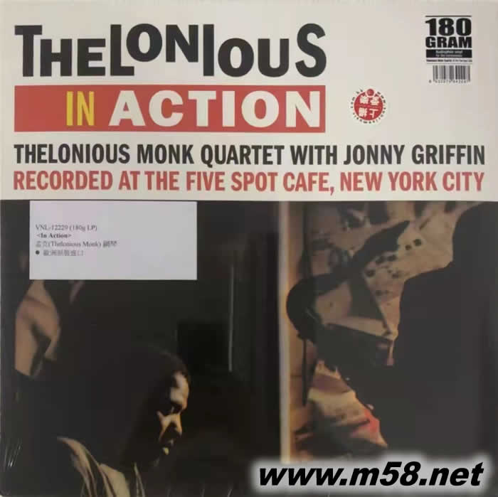 THELONIOUS IN ACTION 爵士鋼琴與薩克斯 黑膠專輯正面圖片