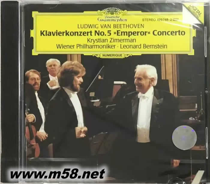 倫納德 伯恩斯坦指揮 貝多芬:No.5鋼琴協奏曲 皇帝 Leonard Bernstein - Beethoven: Piano Concerto No.5 Emperor專輯正面圖片