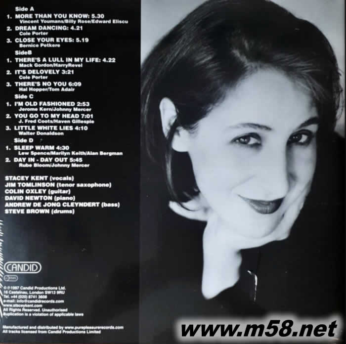 閉上你的眼睛 CLOSE YOUR EYES 雙黑膠專輯背面圖片