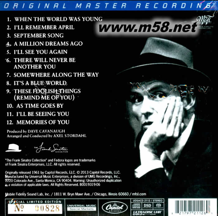 Point of no Return SACD 限量版專輯背面圖片