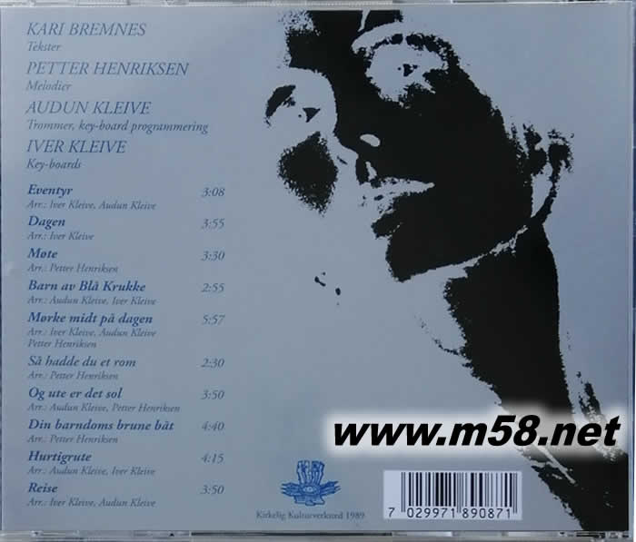 BLA KRUKKE 藍色之聲專輯背面圖片