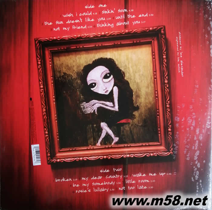 Not Too Late 180g 33RPM LP 黑膠專輯背面圖片