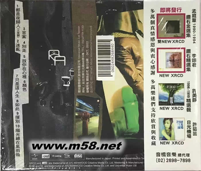 都是夜歸人 NEW XRCD專輯背面圖片