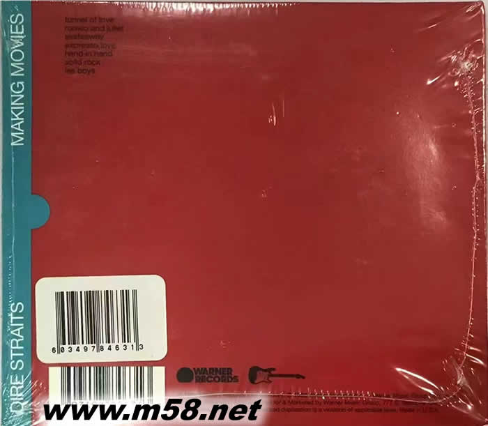 MAKING MOVIES (歐版)專輯背面圖片