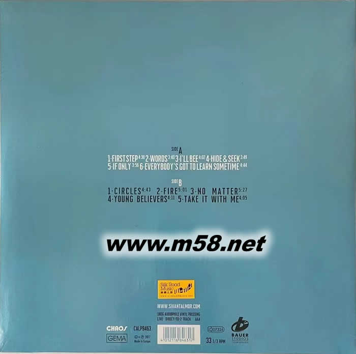 FIRE LIVE 火焰 黑膠(藍色封面)專輯背面圖片