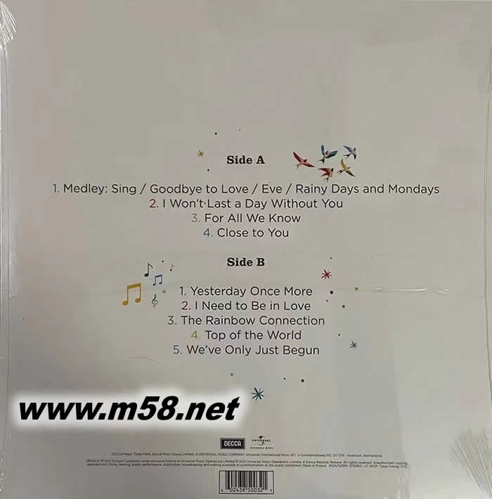 PIANO SONGBOOK 鋼琴曲集 黑膠專輯背面圖片