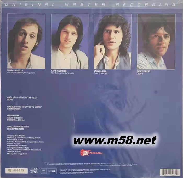 Communique 公報 45轉(zhuǎn) 雙黑膠專輯背面圖片