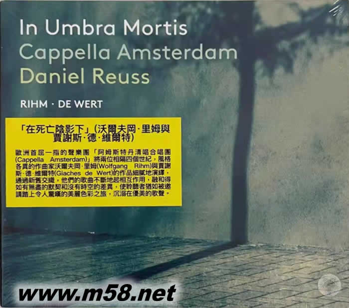在死亡陰影下 沃爾夫岡 里姆與賈謝斯 德 維爾特 In Umbra Mortis (Wolfgang Rihm & Giaches de Wert)專輯正面圖片