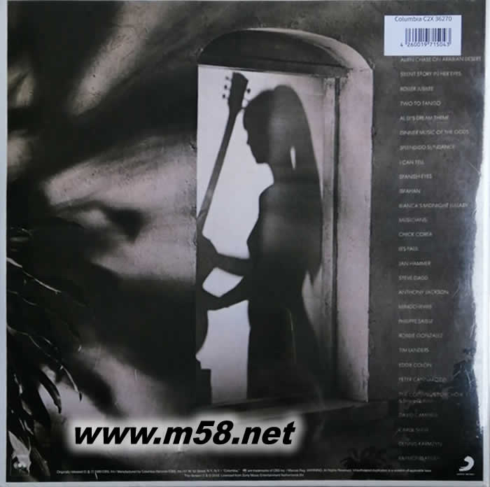 SPLENDIDO HOTEL 雙黑膠專輯背面圖片