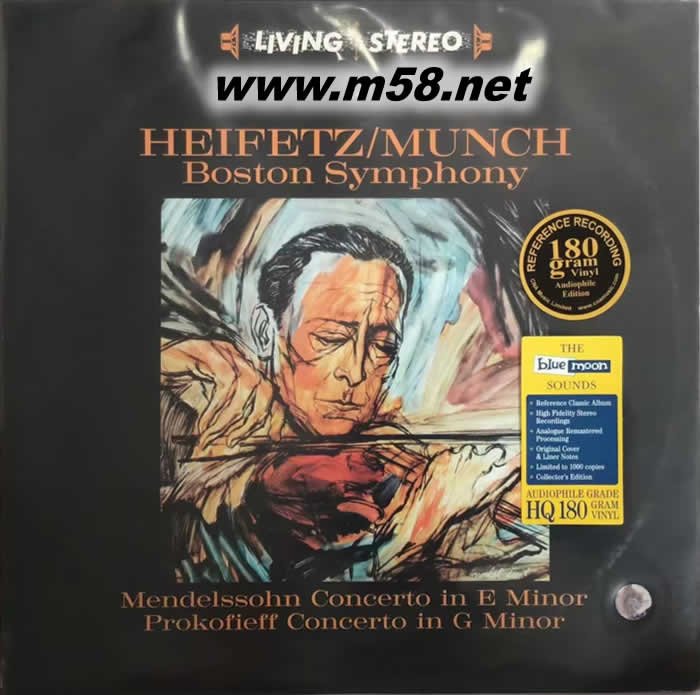 MUNCH Mendelssohn: Concerto in E Minor Prokofiev: Concerto No. 2 in G Minor 黑膠專輯正面圖片