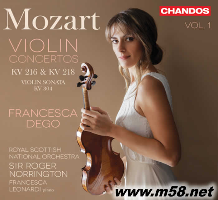 Mozart: Violin Concertos/ Violin Sonata 莫札特: 2首小提琴協奏曲 (K.216/ K.218)/ 小提琴奏鳴曲 (K.304)(小提琴與鋼琴)專輯背面圖片