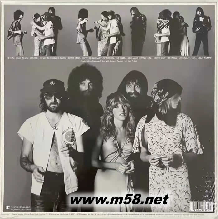 RUMOURS 雙黑膠專輯背面圖片