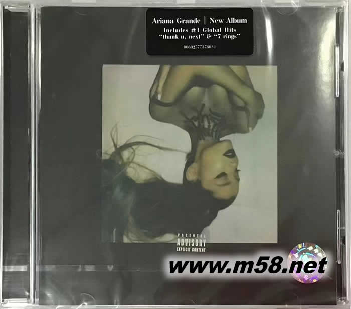 愛莉安娜 格蘭德 - thank u, next 謝謝 下一位 歐版專輯正面圖片