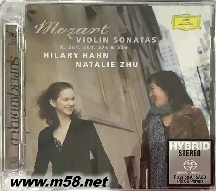 MOZART:VIOLIN SONATAS K.301, 304, 376 & 526 莫扎特:小提琴奏鳴曲集SACD 限量版專輯正面圖片