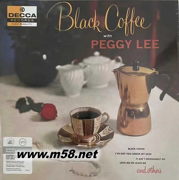佩姬李 BLACK COFFEE WITH PEGGY LEE 黑膠專輯正面圖片