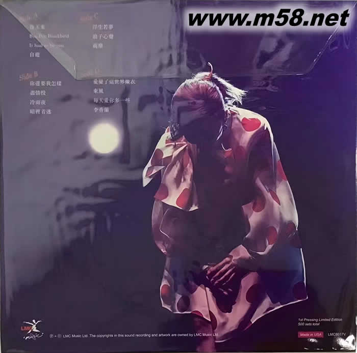 SHINING MOMENT LIVE 胡琳2020 黑膠專輯背面圖片