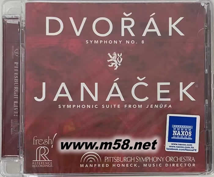 DVORAK, JANACEK : SYMPHONY NO.8 斯特勞斯:音詩 唐璜/死與變形 混合層立體聲 SACD專輯正面圖片