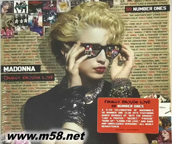 50 NUMBER ONES Finally Enough Love (3CD)娜就愛混音精選專輯正面圖片