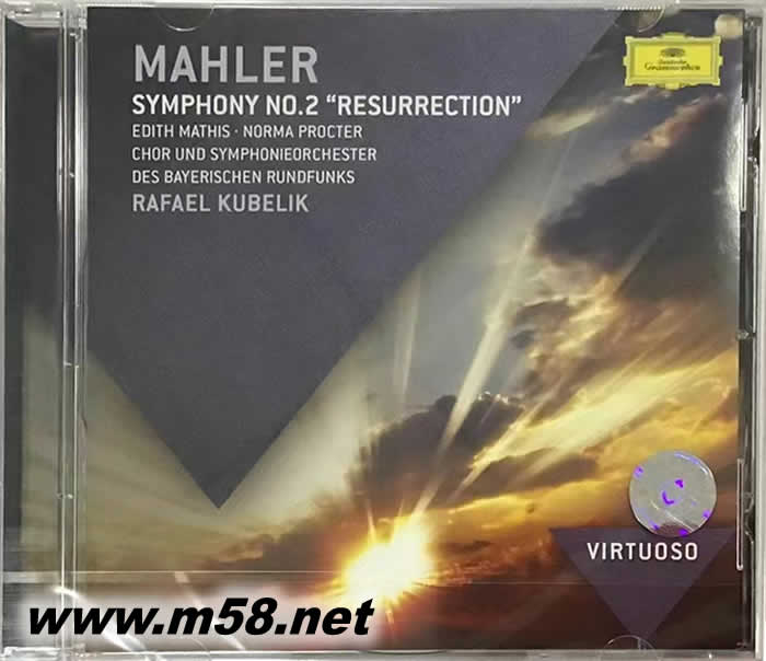 馬勒:第二號交響曲「復活」 SYMPHONY NO.2 RESURRECTION VIRTUOSO大師系列專輯正面圖片