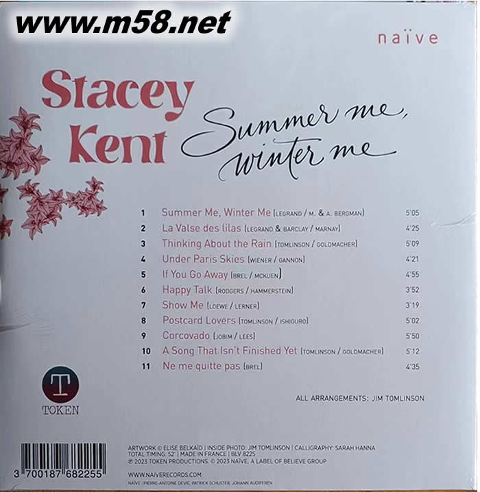 Summer Me, Winter Me 雙黑膠專輯背面圖片