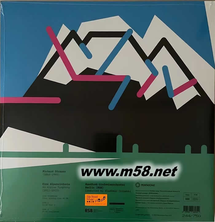 施特勞斯 RICHARD STRAUSS Eine Alpensinfonie指揮 阿爾卑斯交響曲 黑膠專輯背面圖片