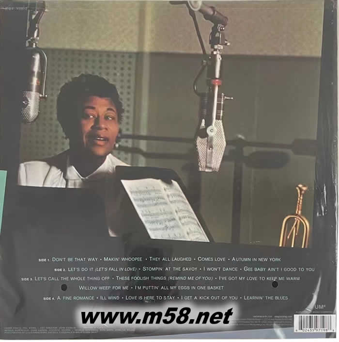 ELLA AND LOUIS AGAIN 艾拉與路易斯 爵士夫妻 黑膠專輯背面圖片