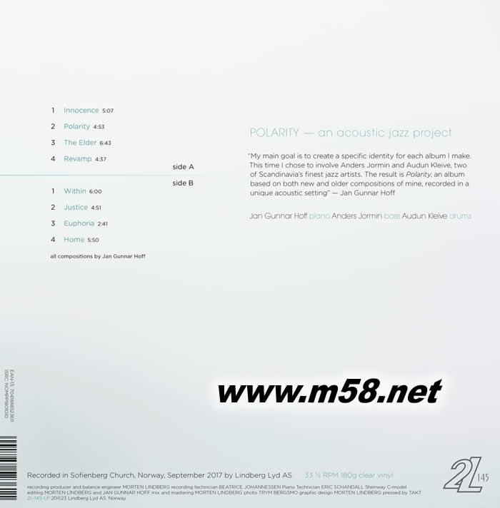 Polarity 極性 黑膠 白膠專輯背面圖片