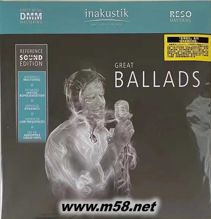 GREAT BALLADS 男女優美動聽的情歌 DMM黑膠(INAKUSTIK宏亮系列)專輯正面圖片