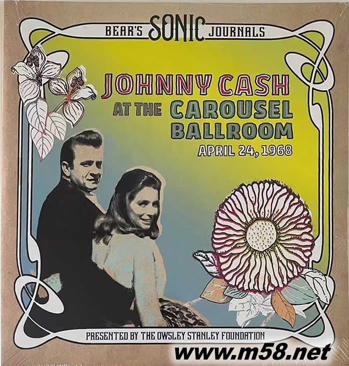 Johnny Cash AT THE CAROUSEL BALLROOM 1968 鄉謠 雙黑膠專輯正面圖片