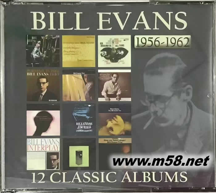BILL EVANS 1956-1962 12 CLASSIC ALBUMS 6CD套裝專輯正面圖片