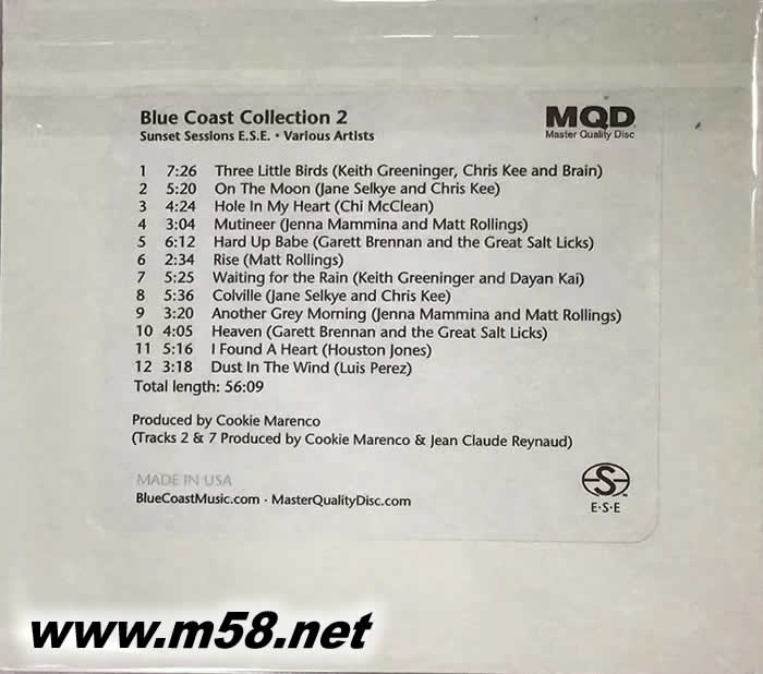 美國藍岸精選2 VARIOUS BLUE COAST COLLECTION 第二集 MQDCD專輯背面圖片