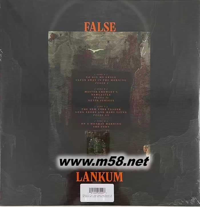 FALSE 非天生 愛爾蘭民謠 黑膠 橙膠 彩膠專輯背面圖片