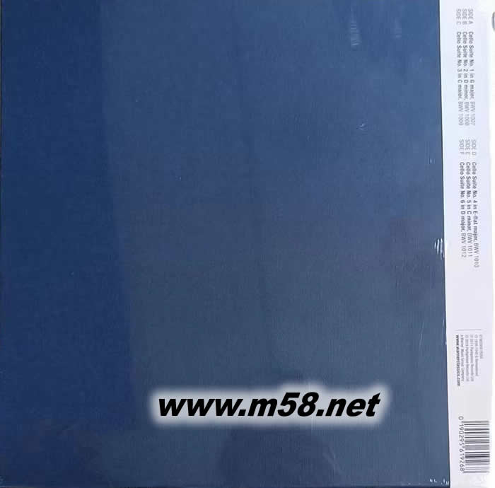 Bach : The 6 Cello Suites 卡薩爾斯演奏巴哈無伴奏大提琴組曲全集 3黑膠專輯背面圖片