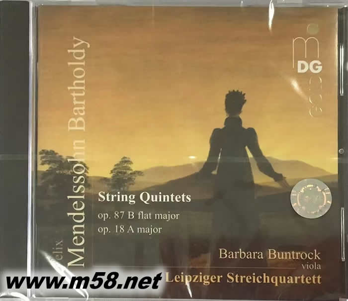 BARTHOLDY LEIPZIGER STREICHQUARTETT BARBARA BUNTROCK 小提琴與中提琴 SACD專輯正面圖片