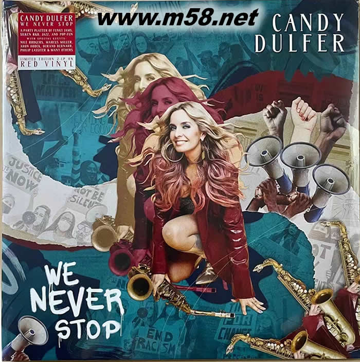 甘蒂 達芙 We Never Stop 我們從未停止 2LP紅膠專輯正面圖片