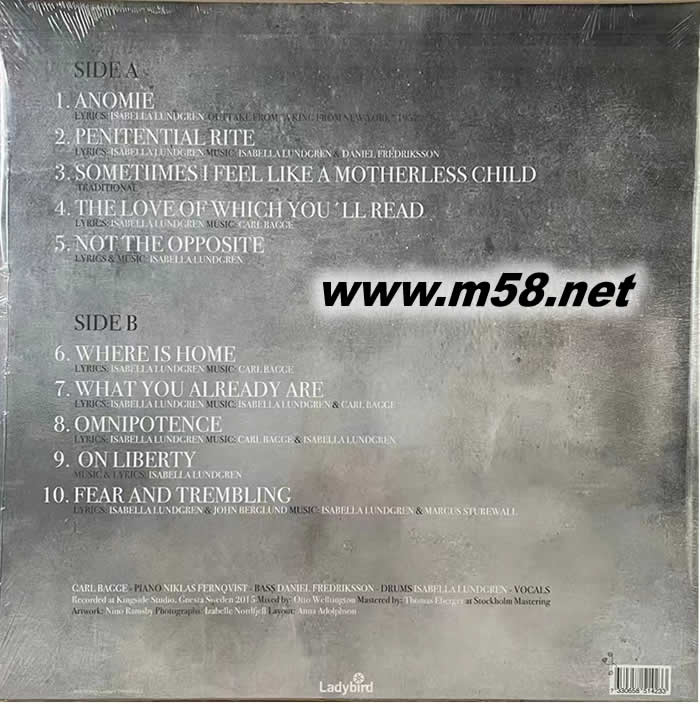 北歐發(fā)燒爵士女聲 Where is home 黑膠專輯背面圖片