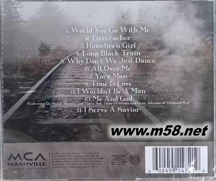 JOSH TURNER GREATEST HITS專輯背面圖片