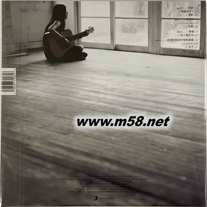 親愛的...我還不知道 黑膠專輯背面圖片