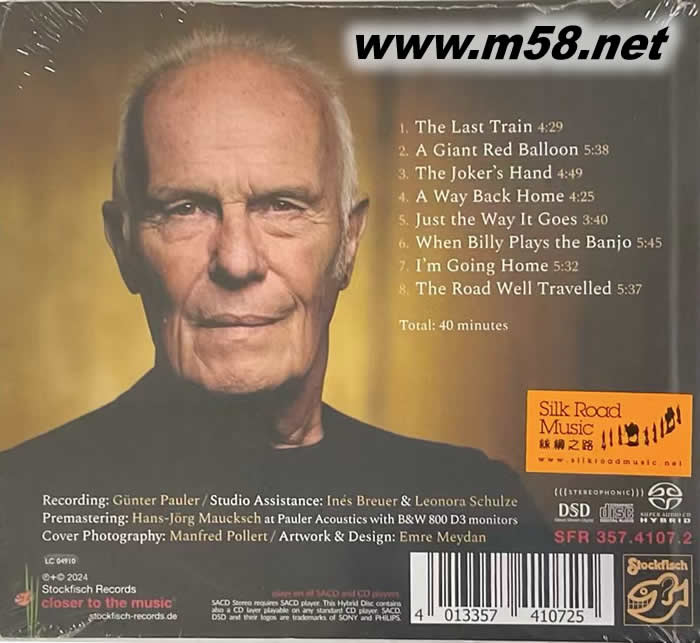 歲月留痕 Allan Taylor The Road Well Travelled SACD專輯背面圖片