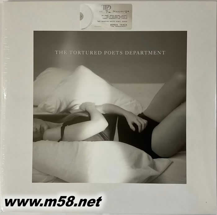 折磨詩人俱樂部The Tortured Poets Department 苦難詩社 白膠 黑膠專輯正面圖片