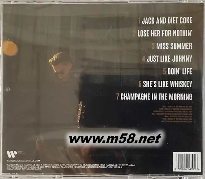 OLD NO.7專輯背面圖片