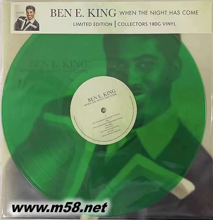 WHEN THE NIGHT HAS COME 班 伊 金 夜幕降臨之時 綠膠 彩膠 黑膠專輯正面圖片